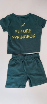 Springboks Rugby T-Shirt + Shorts - Baby