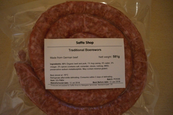 Traditional Boerewors